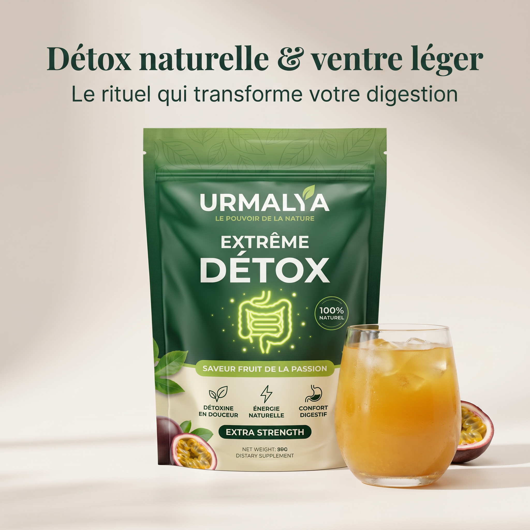Detox en poudre pour perdre du poids - Extrême Detox