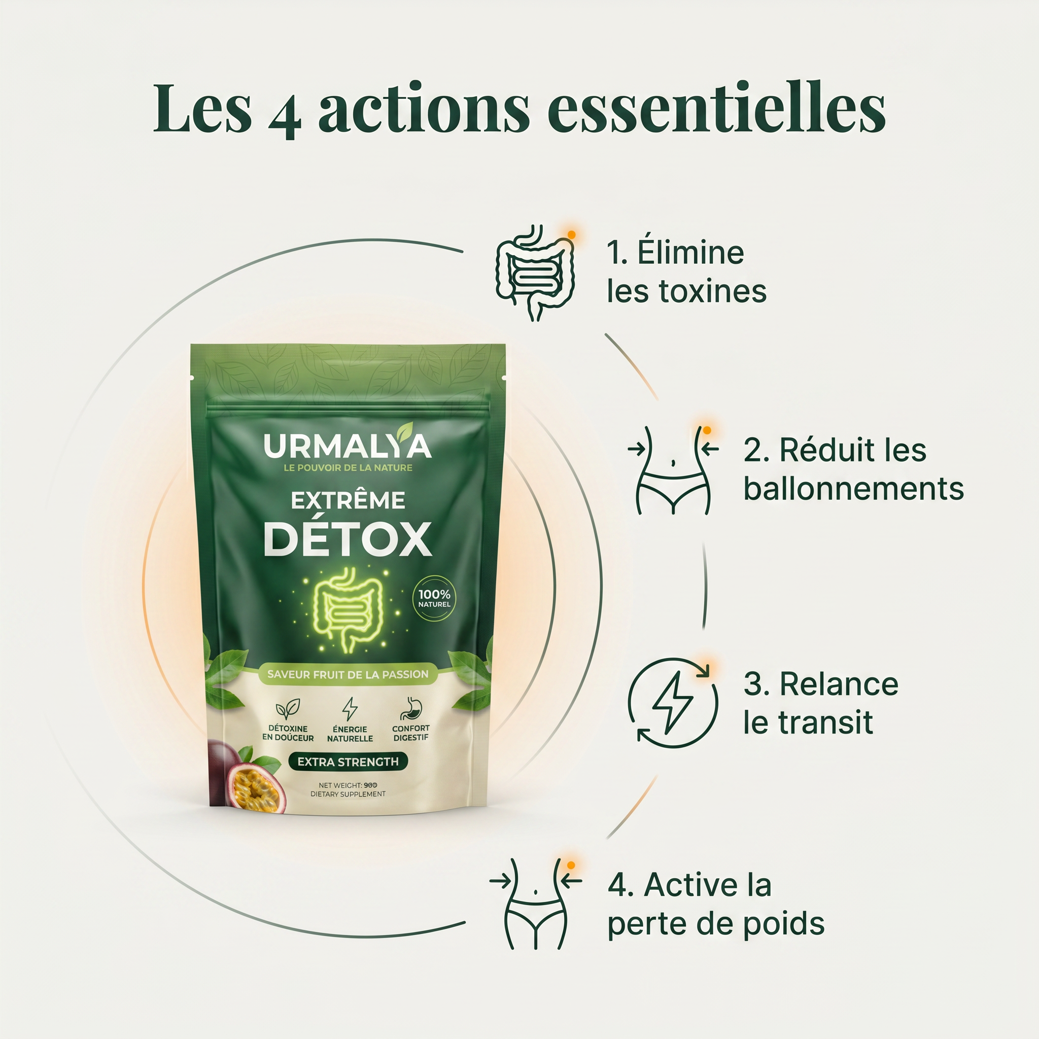 Detox en poudre pour perdre du poids - Extrême Detox